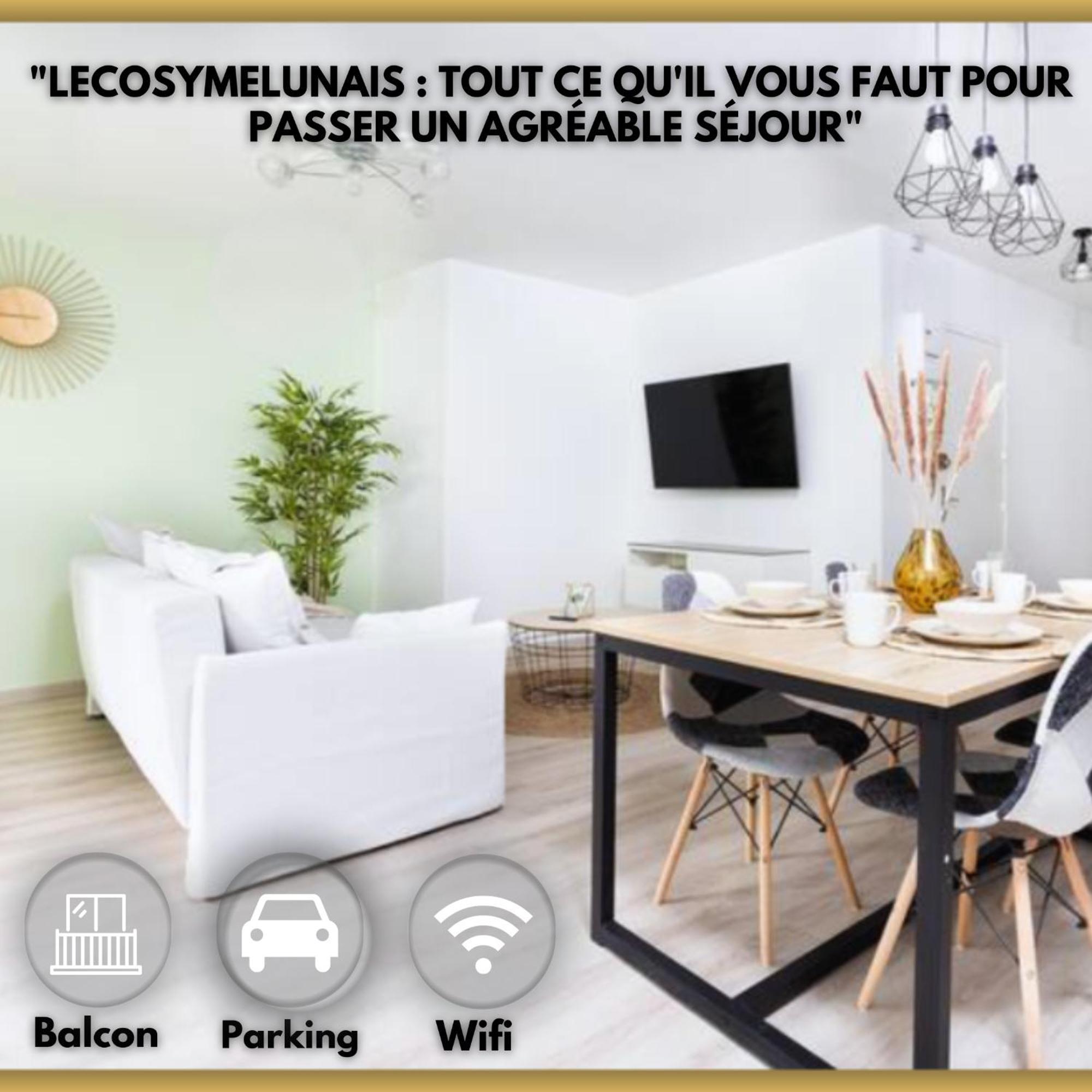 Lecosymelunais : Parking Gratuit + Balcon Amenage 외부 사진